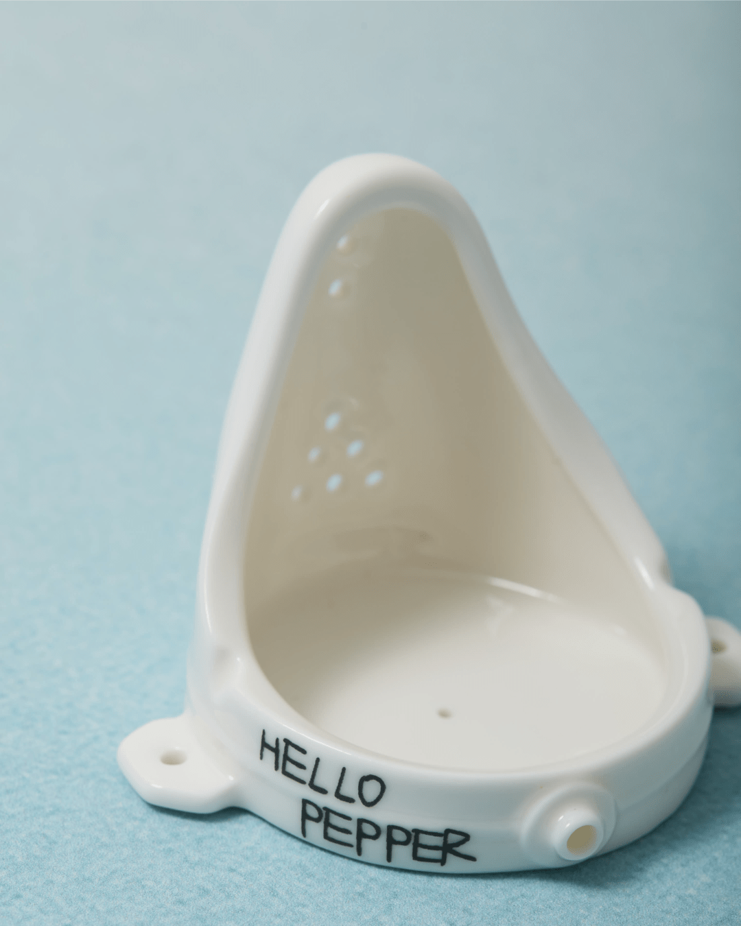 Hello Pepper signature base detail Dadaist Fountain ceramic incense holder