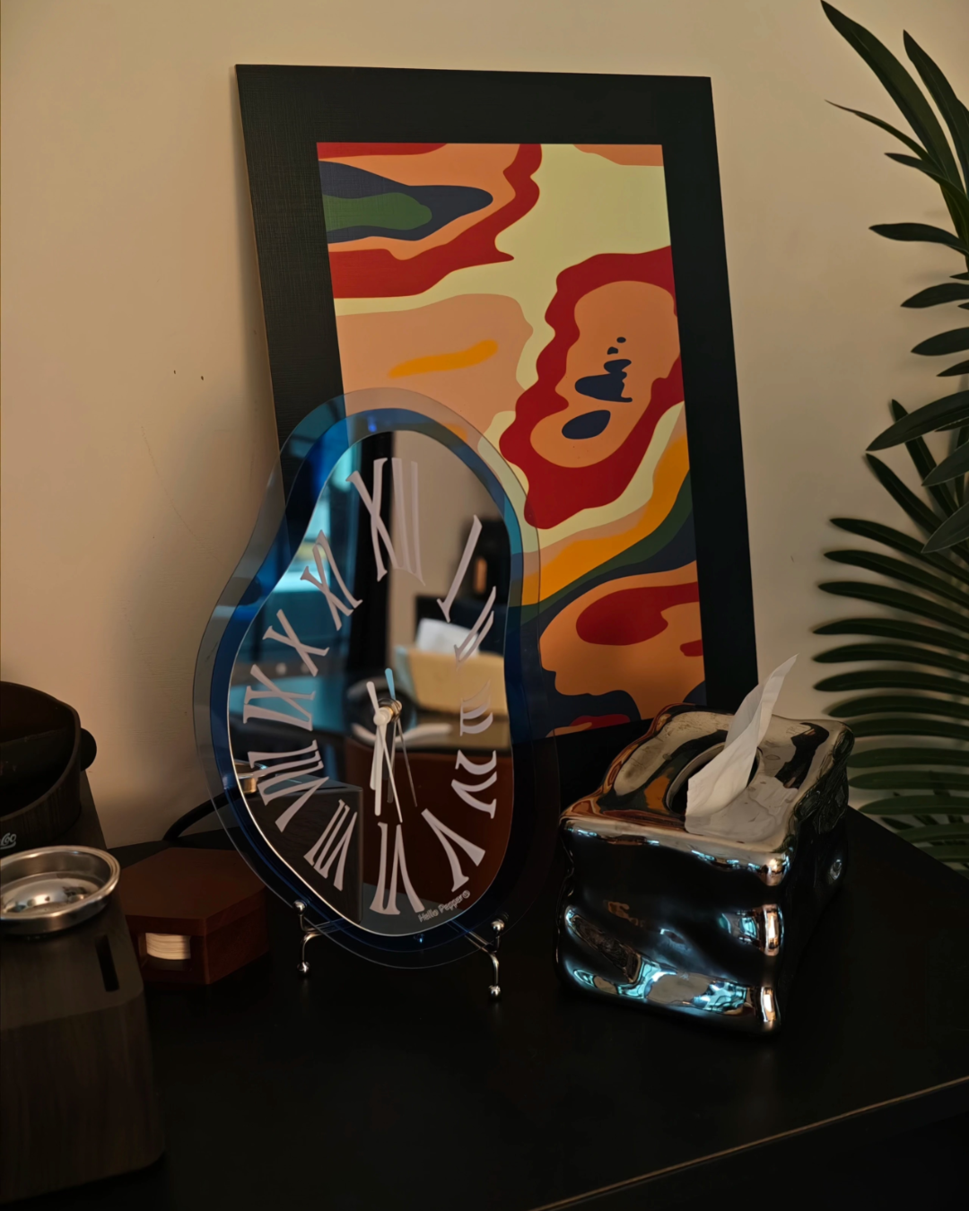 Melting Time 3D Wall Clock