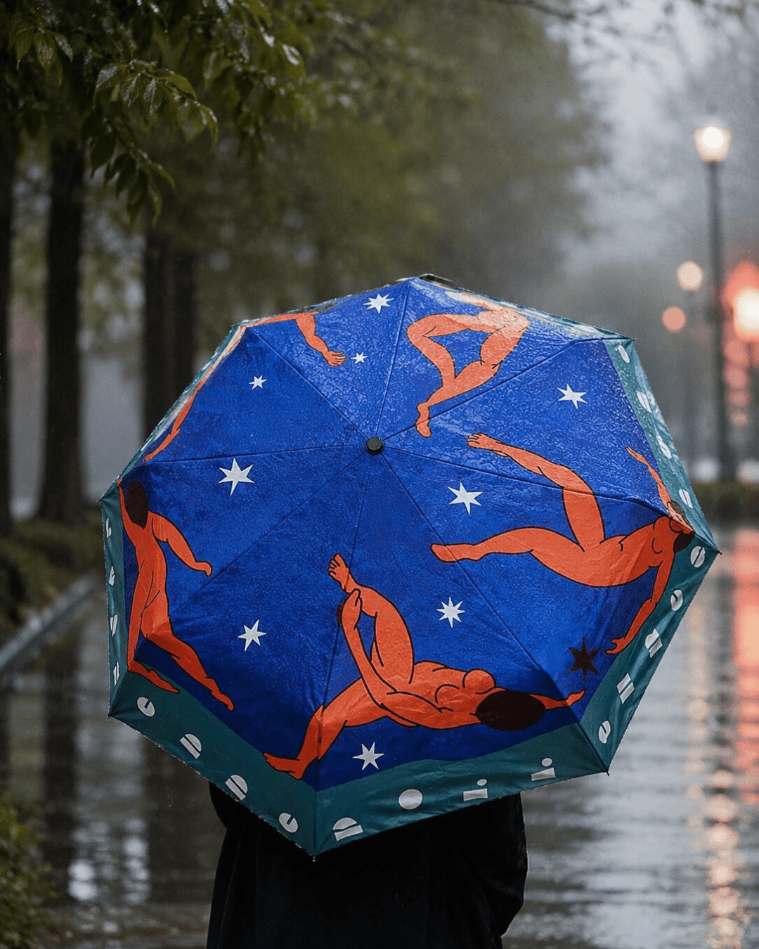 La Danse Compact Umbrella Matisse-Inspired Art Umbrella|Hello Pepper