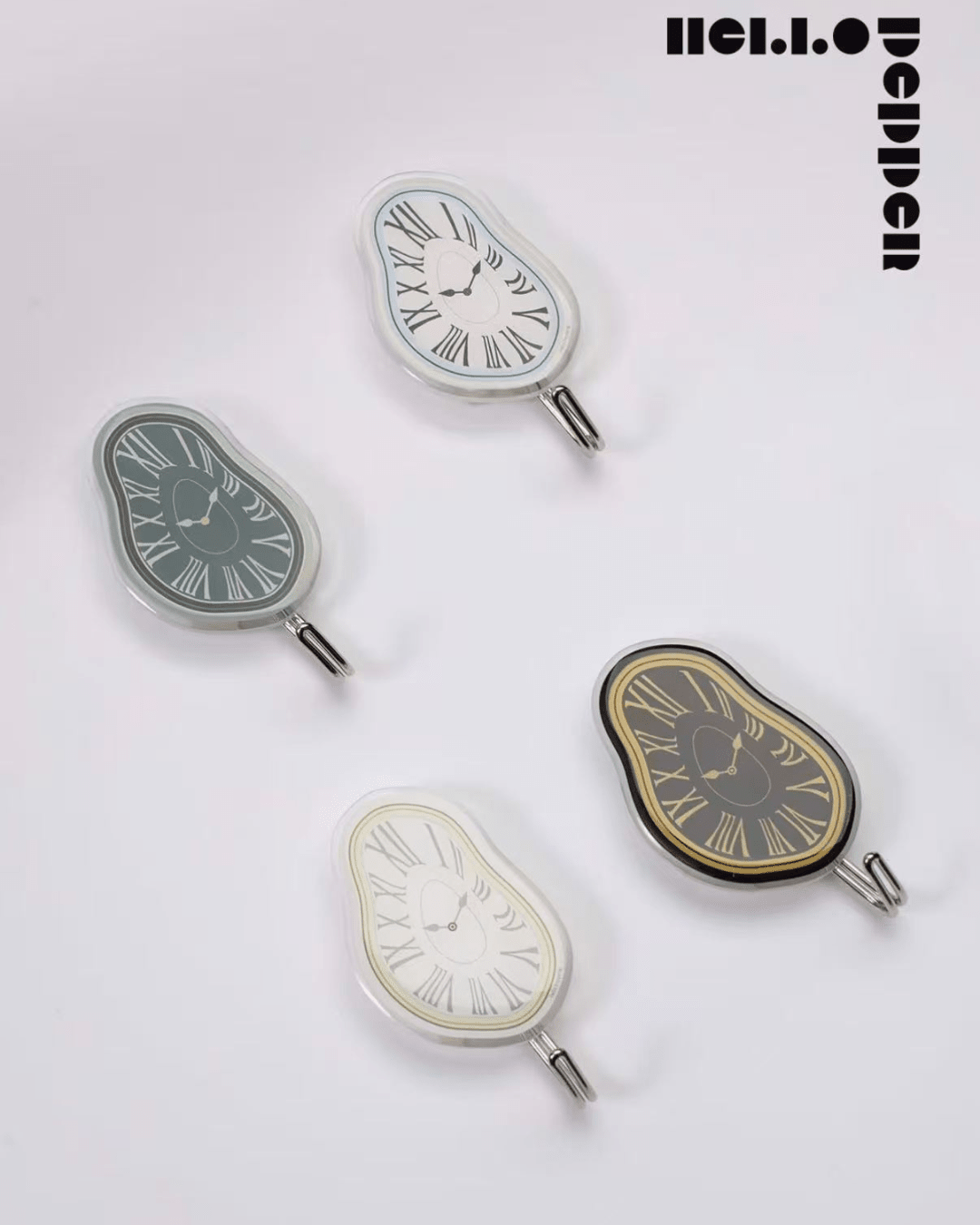 Hello Pepper-Melting Time Art Wall Hooks (Set)-Hello Pepper