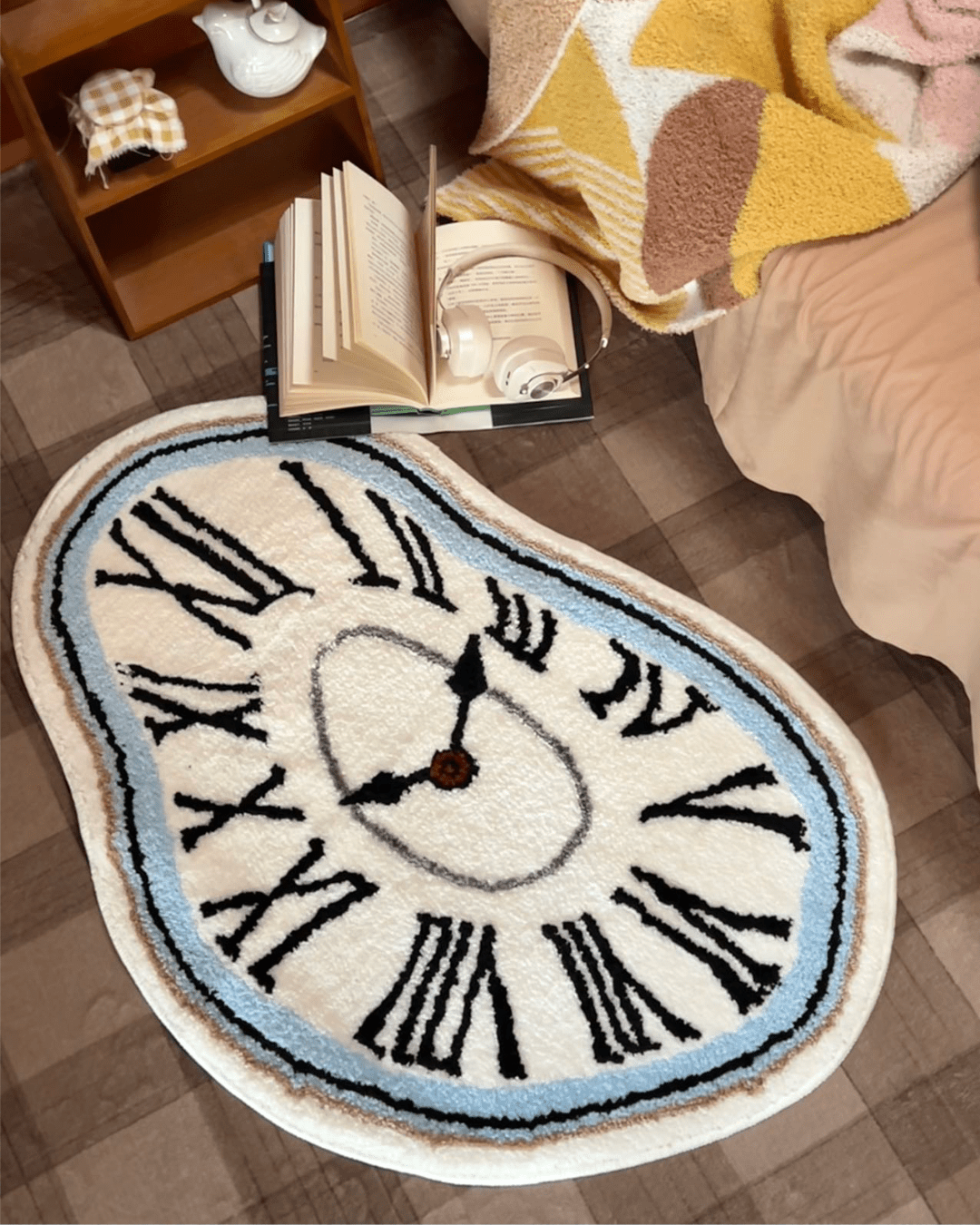 Hello Pepper - Melting Time Flannel Area Rug - Hello Pepper