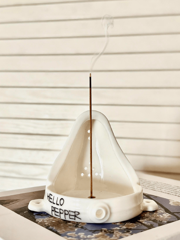 Dadaist Fountain Ceramic Incense Holder