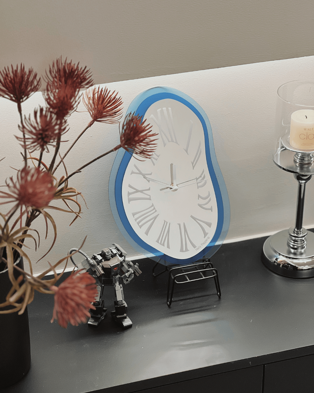 Hello Pepper-Melting Time 3D Wall Clock-Hello Pepper