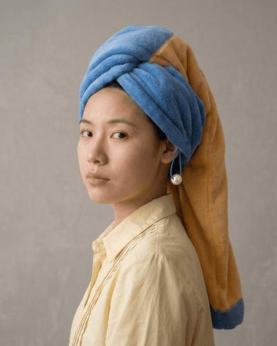 Hello Pepper-Pearl Earring Hair Towel Wrap-Hello Pepper